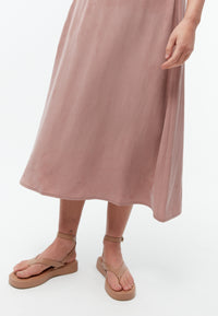 Givn Berlin A-Linien-Rock GBVANA aus TENCEL™ mit Peach-Effekt Skirt Rosewood
