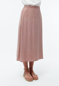 Givn Berlin A-Linien-Rock GBVANA aus TENCEL™ mit Peach-Effekt Skirt Rosewood