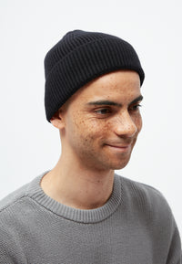 Givn Berlin Beanie GBHEKTOR aus Bio-Merinowolle Beanie Black (Merino)