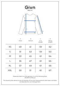 Givn Berlin Blousonjacke GBESTRELLA aus Bio-Baumwolle Jacket Arctic Blue