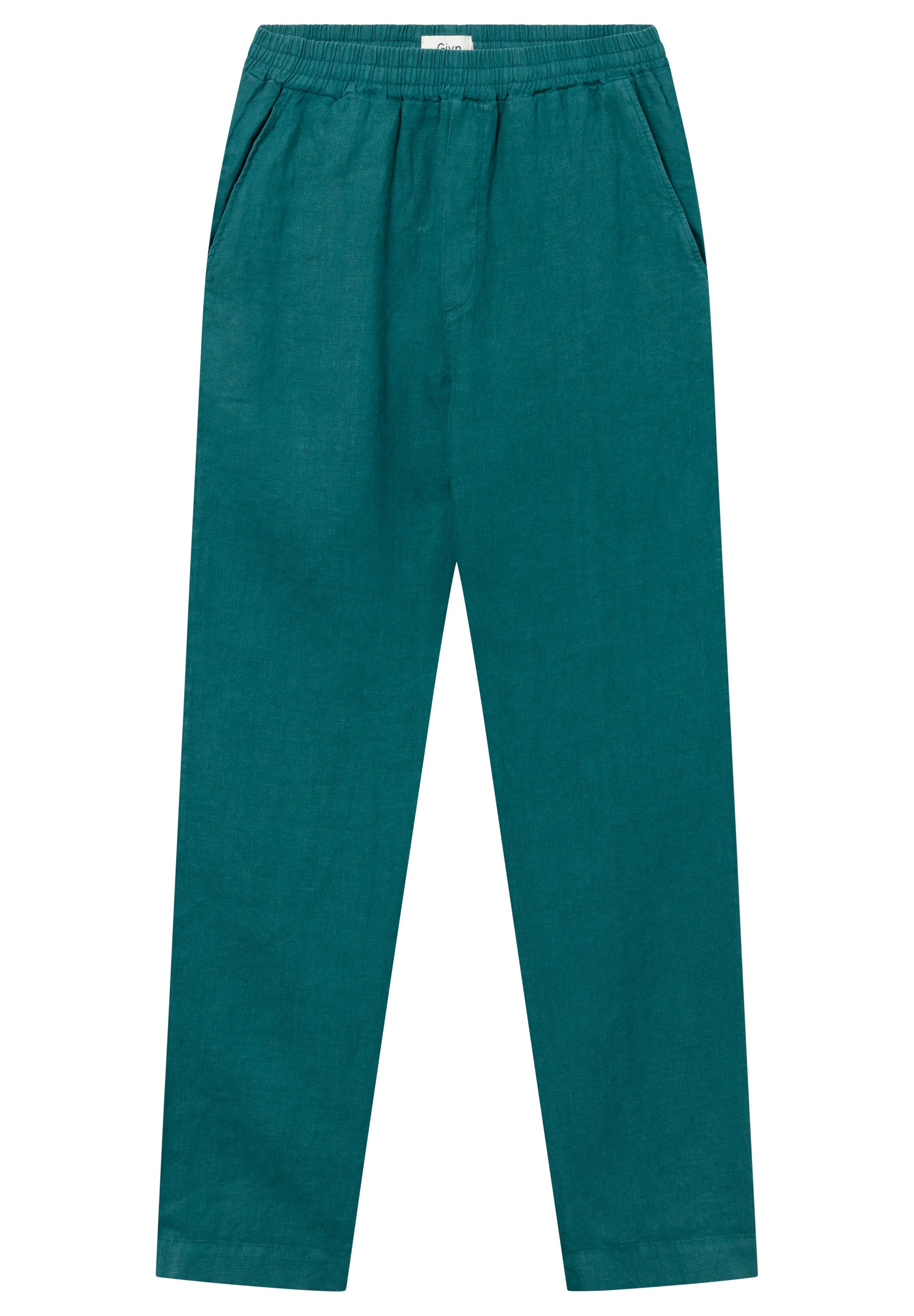 Givn Berlin Chinohose GBERIC aus Leinen mit elastischem Bund Trousers Malachite Green (Linen)