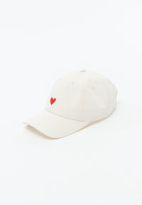 Givn Berlin Dad Cap GBTIM (HEART) aus Bio-Baumwolle mit Stickerei Hat Off White