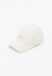Givn Berlin Dad Cap GBTIM (LOGO COLORS) aus Bio-Baumwolle mit Stickerei Hat Off White