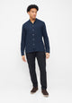 Givn Berlin Flanellhemd WES aus Bio-Baumwolle Buttoned Shirt Marine Blue