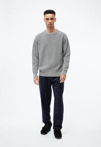 Givn Berlin Strickpullover GBBRENDAN loose Fit aus Bio-Baumwolle Sweater Graphite Grey