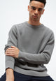 Givn Berlin Strickpullover GBBRENDAN loose Fit aus Bio-Baumwolle Sweater Graphite Grey