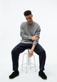 Givn Berlin Strickpullover GBBRENDAN loose Fit aus Bio-Baumwolle Sweater Graphite Grey