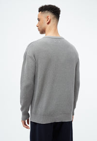 Givn Berlin Strickpullover GBBRENDAN loose Fit aus Bio-Baumwolle Sweater Graphite Grey