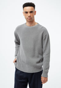 Givn Berlin Strickpullover GBBRENDAN loose Fit aus Bio-Baumwolle Sweater Graphite Grey