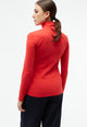Givn Berlin Longsleeve GBVIDA aus Bio-Baumwolle mit Turtleneck Longsleeve Tomato Red