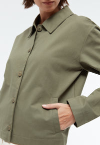 Givn Berlin Jacke GBEMANA aus Bio-Baumwolle Jacket Avocado Green
