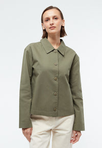 Givn Berlin Jacke GBEMANA aus Bio-Baumwolle Jacket Avocado Green