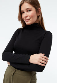 Givn Berlin Longsleeve GBVIDA aus Bio-Baumwolle mit Turtleneck Longsleeve Black