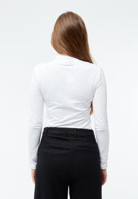 Givn Berlin Longsleeve GBVIDA aus Bio-Baumwolle mit Turtleneck Longsleeve White