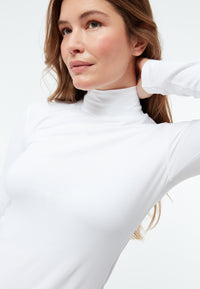 Givn Berlin Longsleeve GBVIDA aus Bio-Baumwolle mit Turtleneck Longsleeve White