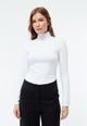 Givn Berlin Longsleeve GBVIDA aus Bio-Baumwolle mit Turtleneck Longsleeve White