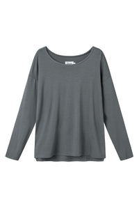 Givn Berlin Longsleeve POLLY aus TENCEL™ Lyocell Longsleeve Shadow Grey (Tencel)