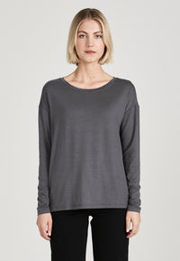Givn Berlin Longsleeve POLLY aus TENCEL™ Lyocell Longsleeve Shadow Grey (Tencel)
