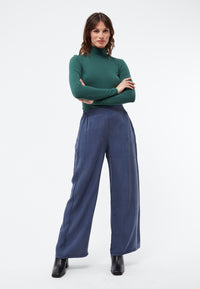 Givn Berlin Rollkragen-Longsleeve VIDA aus TENCEL™ Lyocell Longsleeve Cedar Green (Tencel)