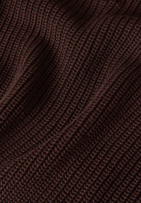 Givn Berlin Strickcardigan GBDESIREE oversize aus Bio-Baumwolle mit Perlmuster-Strick Cardigan Coffee Brown