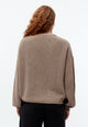 Givn Berlin Strickcardigan GBDESIREE oversize aus Bio-Baumwolle mit Perlmuster-Strick Cardigan Light Taupe