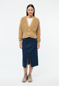 Givn Berlin Strickjacke ESTELLE  aus Bio-Baumwolle Cardigan Camel