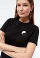 Givn Berlin T-Shirt GBFINE (YING YANG) aus Bio-Baumwoll Jersey mit Print T-Shirt Black