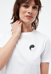 Givn Berlin T-Shirt GBFINE (YING YANG) aus Bio-Baumwoll Jersey mit Print T-Shirt White