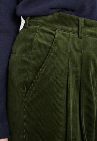 Givn Berlin Cordhose MAIKE aus Bio-Baumwolle Trousers Hunter Green (Cord)