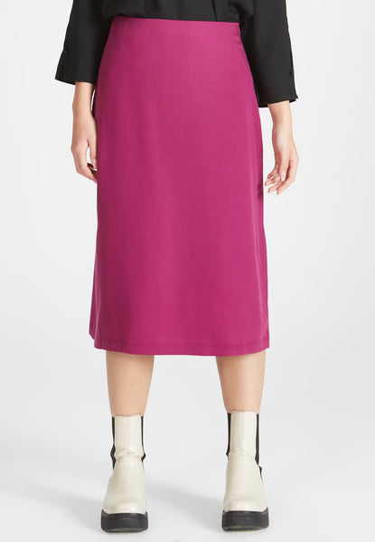Dark pink shop midi skirt