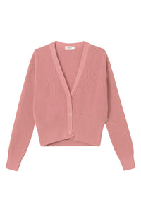 Givn Berlin Strickjacke ESTELLE  aus Bio-Baumwolle Cardigan Dark Rose