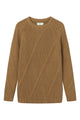 Givn Berlin Strickpullover JULIAN aus Bio-Baumwolle Sweater Caramel Brown