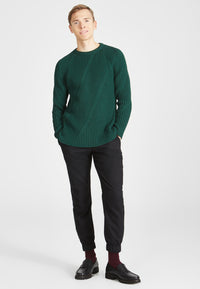 Givn Berlin Strickpullover JULIAN aus Bio-Baumwolle Sweater Cedar Green