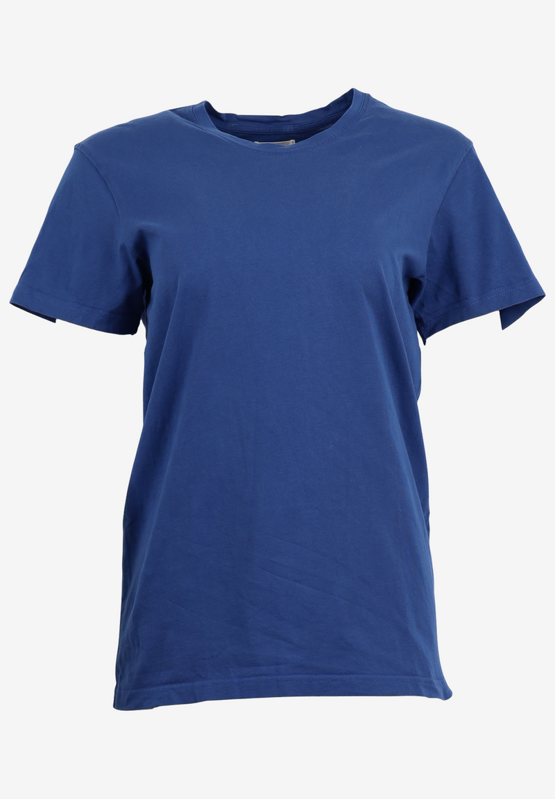 Second hand COLBY T-shirt made from organic cotton - Ocean Blue - S