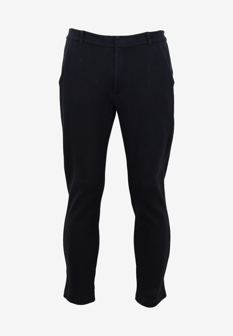 Second Hand Chino-Hose JASON aus Bio-Baumwolle - Black (Structure) - M