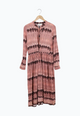 Second hand maxi dress MARINA from LENZING™ ECOVERO™ - Muddy Pink (Tie Dye) - M