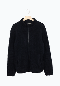 Second Hand Teddy-Jacke EMILIO aus Bio-Baumwolle - Black - S