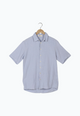 Second Hand Kurzarmhemd DYLAN aus Leinen - Misty Blue (Linen) - S