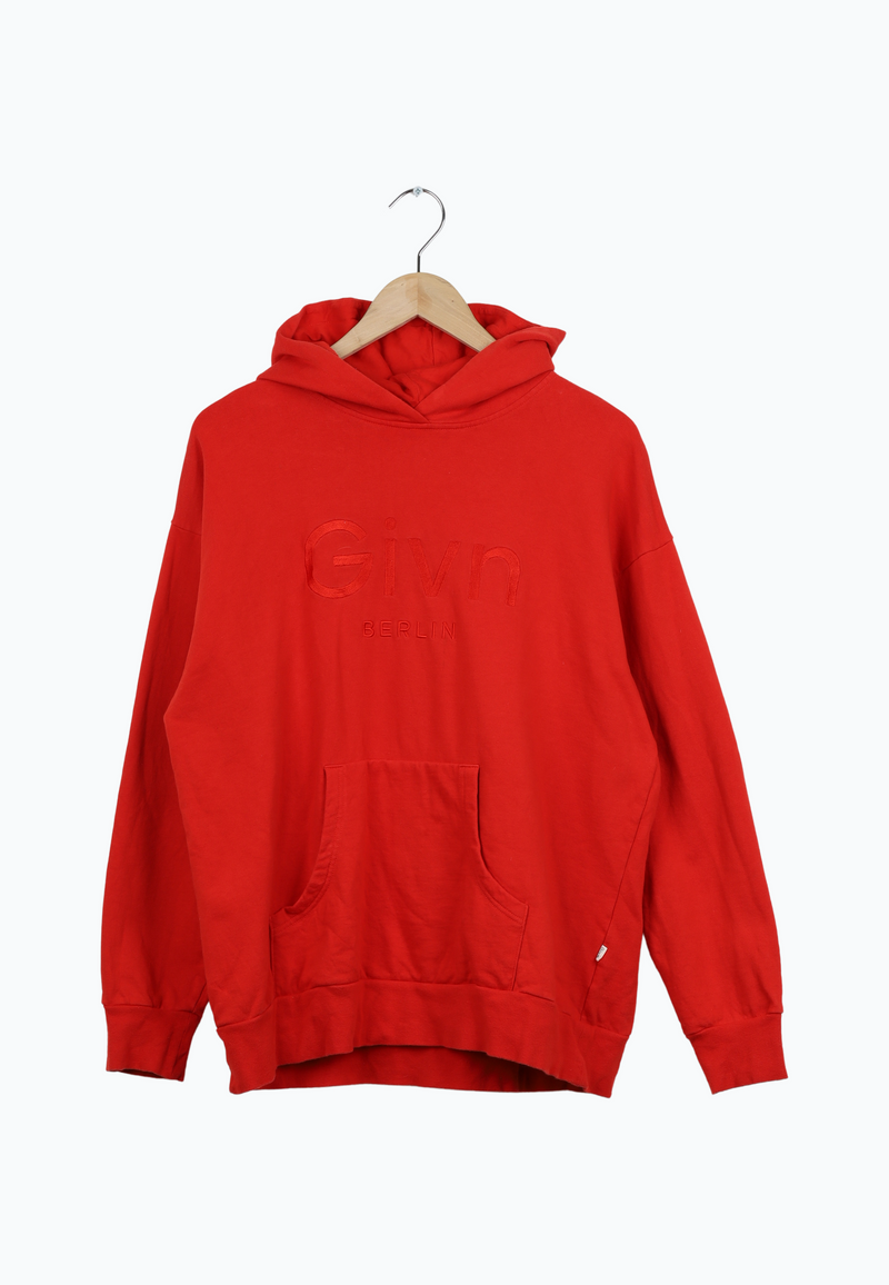 Second Hand Unisex-Hoodie COLIN aus Bio-Baumwolle - Lava Red - L