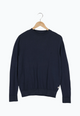 Second hand knitted sweater GBCOSMO regular made from organic cotton - Midnight Blue - S