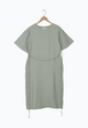 Second hand muslin dress ALVA made from organic cotton - Sage - S