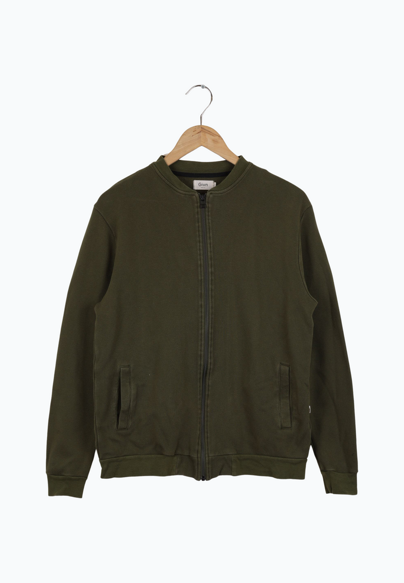 Second Hand Blouson CARTER aus Bio-Baumwolle - Moss Green (Structure) - S
