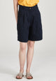 Second Hand Bermuda-Shorts PETRA aus TENCEL™ Lyocell - Midnight Blue (Tencel) - S