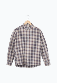 Second Hand Flanellhemd KENT aus Bio-Baumwolle - Camel (Checks) - N/A - M