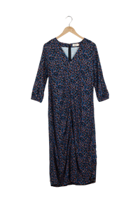 Second Hand Midikleid AMIRA aus LENZING™ ECOVERO™ - Moroccan / Lime (Leo) - S - Moroccan / Lime (Leo) - S