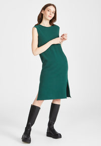 Second Hand Kleid JADE aus recycelter Baumwolle - Cedar Green - M