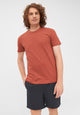 Second hand COLBY T-shirt made from organic cotton - Terracotta - S