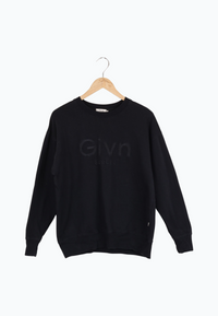 Second hand unisex sweater JOY made from organic cotton - Black - S