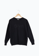 Second hand unisex sweater JOY made from organic cotton - Black - S