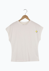 Second Hand T-Shirt GBLAILA (Lemon) slim Fit aus Bio-Baumwolle - White - S